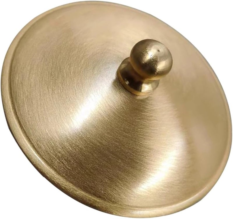 غطاء صينية السجائر المصنوع من النحاس الأصفر، مقاوم للرياح، للاستخدام الداخلي والخارجي، خالٍ من الدخان - Image 1